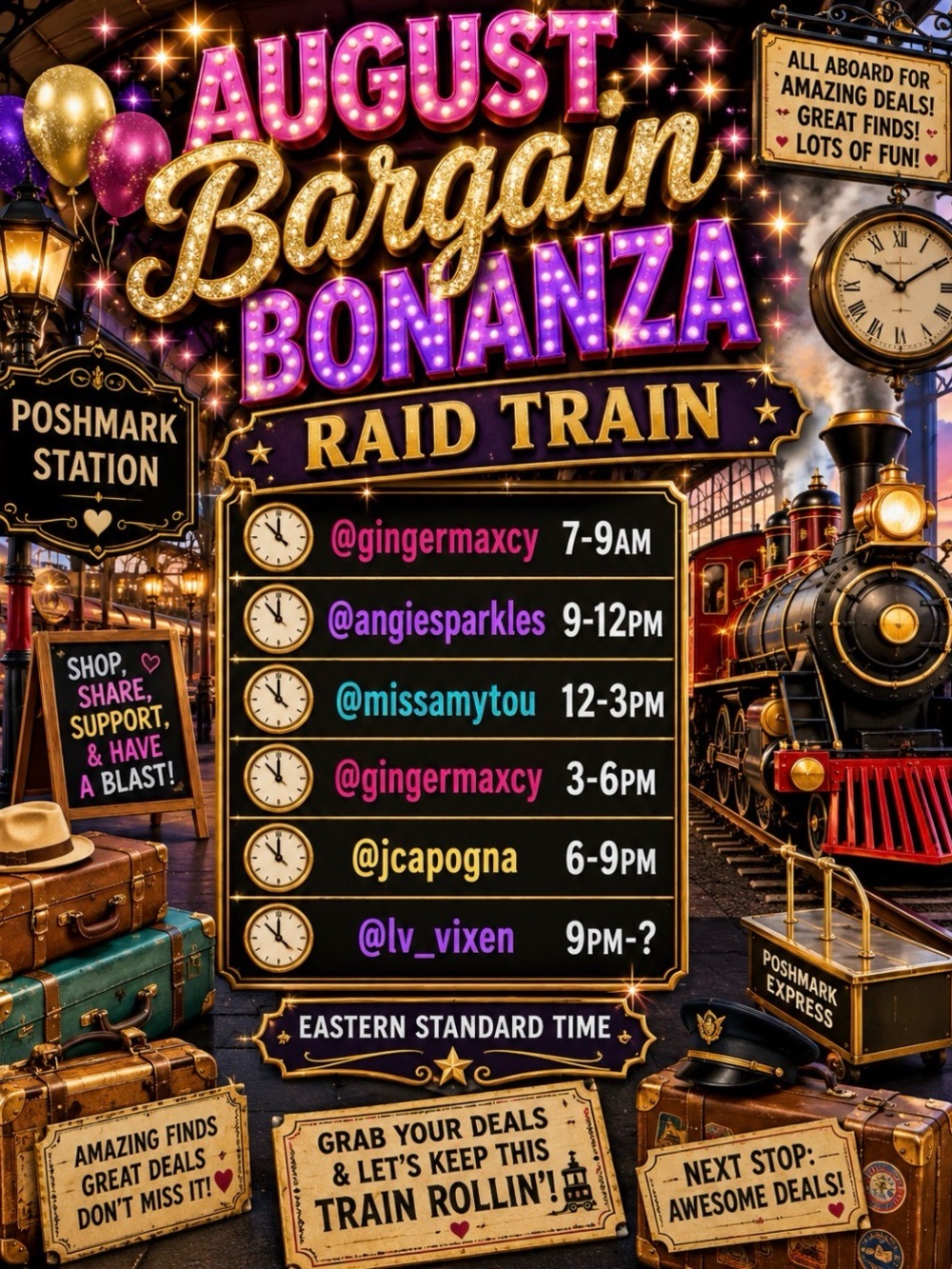 Poshmark LIVE August Bargain Bonanza